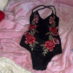 Flower bodysuit